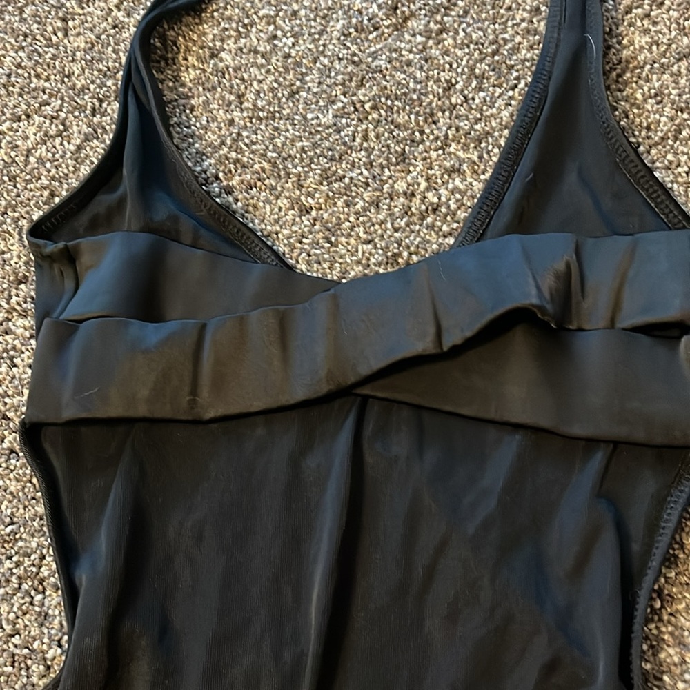 Calvin Klein 1pc Halter Style Hi Cut Leg Swimsuit Sz 8 - Picture 5 of 8